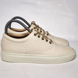 Nisolo Everyday Leather Sneaker, size 7, Bone